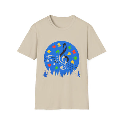 Autism Awareness Music T-Shirt - Soft Unisex Tee