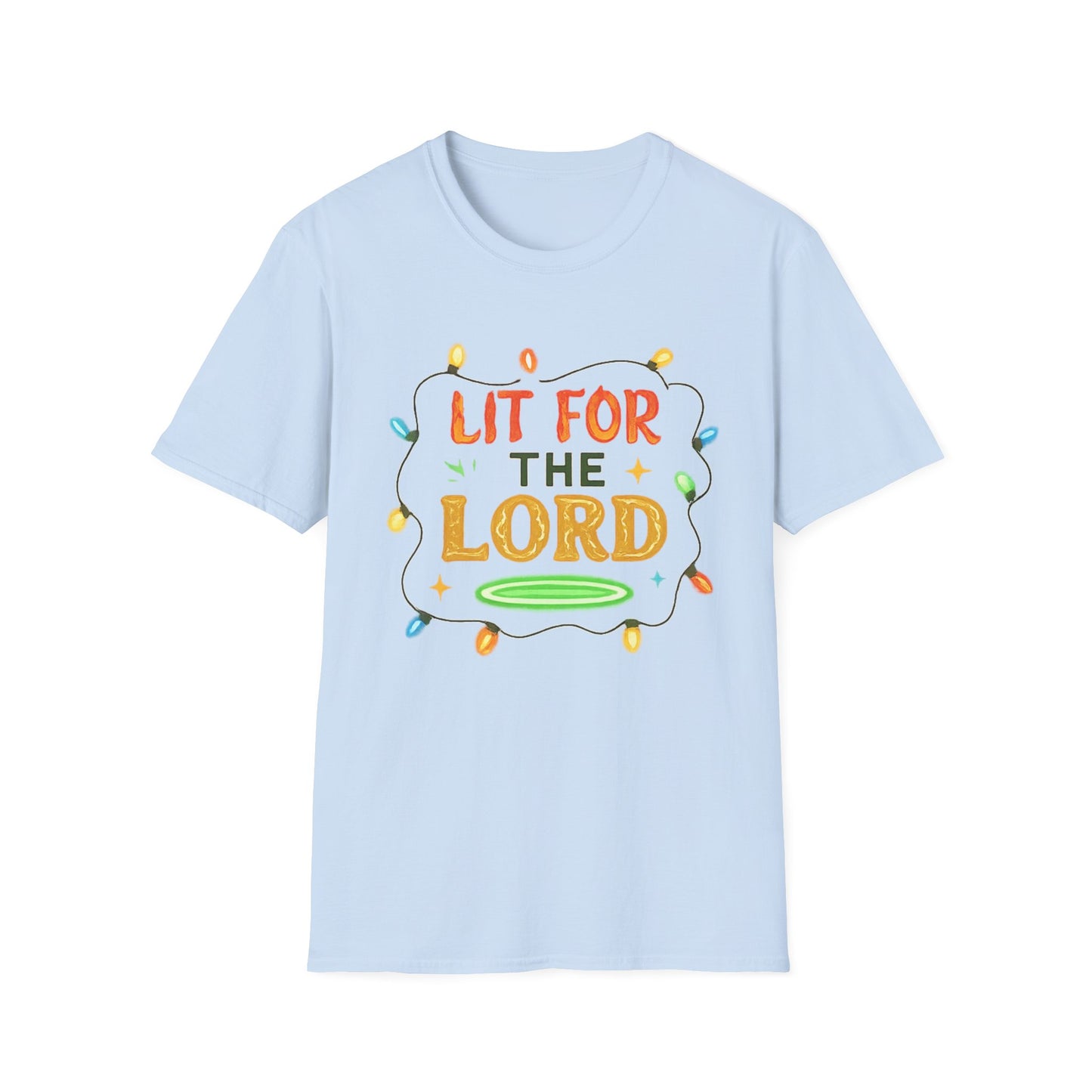 Lit for the Lord Christian Christmas Shirt – Faith Holiday T-Shirt