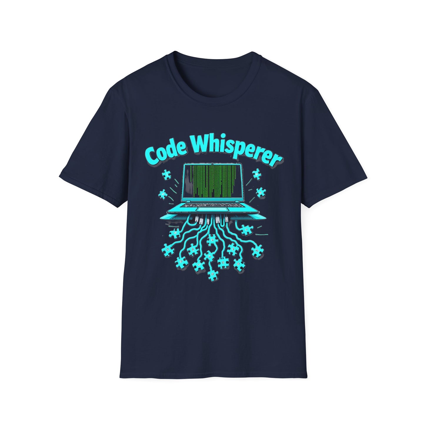Code Whisperer Autism Pride T-Shirt – Neurodivergent Programmer Puzzle Piece Shirt