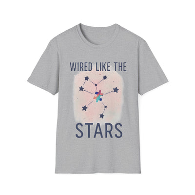 Wired Like The Stars T-Shirt - Soft Unisex Tee
