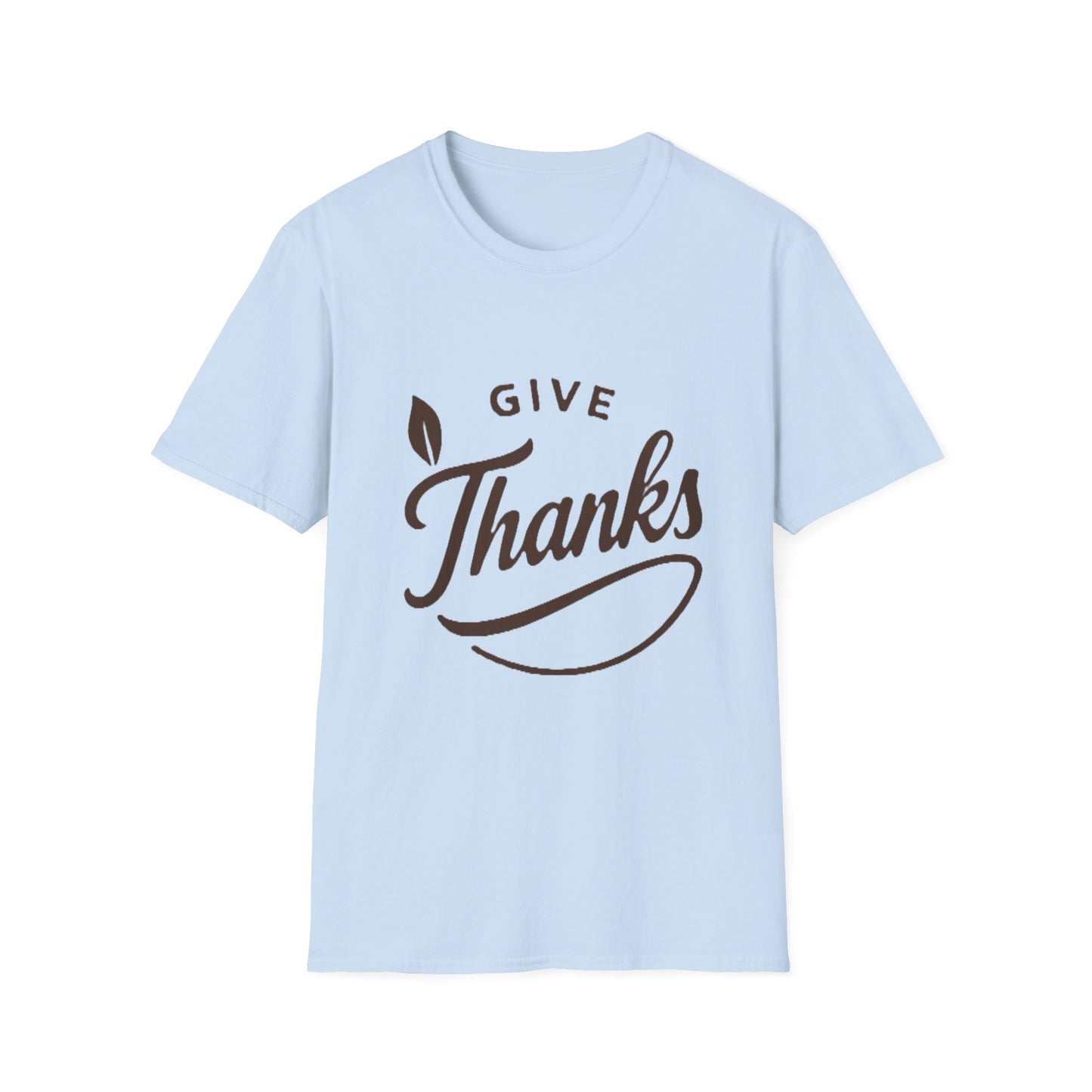 Give Thanks Shirt – Minimalist Thanksgiving Gratitude Graphic T-Shirt