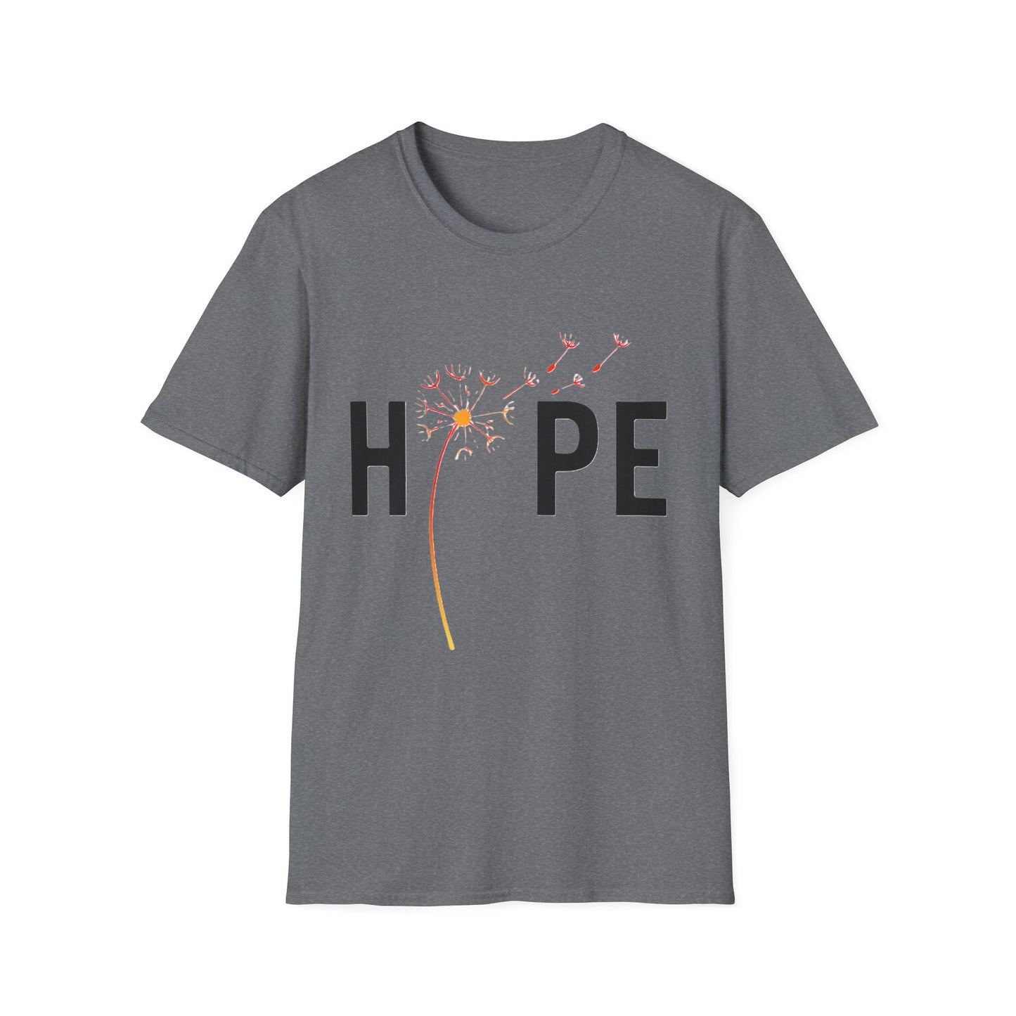 Hope Inspirational Dandelion T-Shirt – Positive Mental Health & Cancer Support Shirt