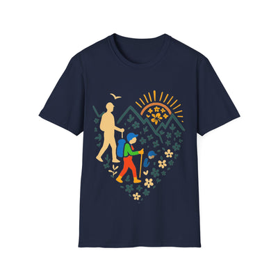 Father And Child Hiking T-Shirt - Soft Unisex Tee