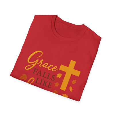 Grace Falls Like Leaves T-Shirt - Soft Unisex Tee