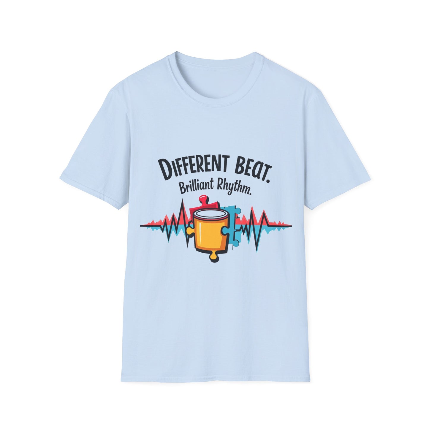 Different Beat, Brilliant Rhythm Shirt – Puzzle Piece Design for Unique Music Lovers