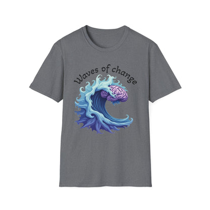 Waves of Change T-Shirt – Mental Health & Personal Growth Graphic Tee