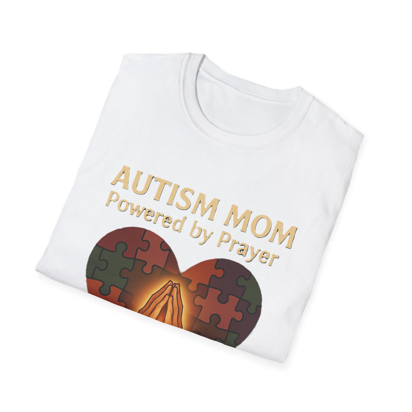 Autism Mum Powered By Prayer T-Shirt - Soft Women's Tee