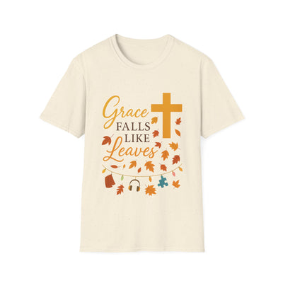 Grace Falls Like Leaves T-Shirt - Soft Unisex Tee