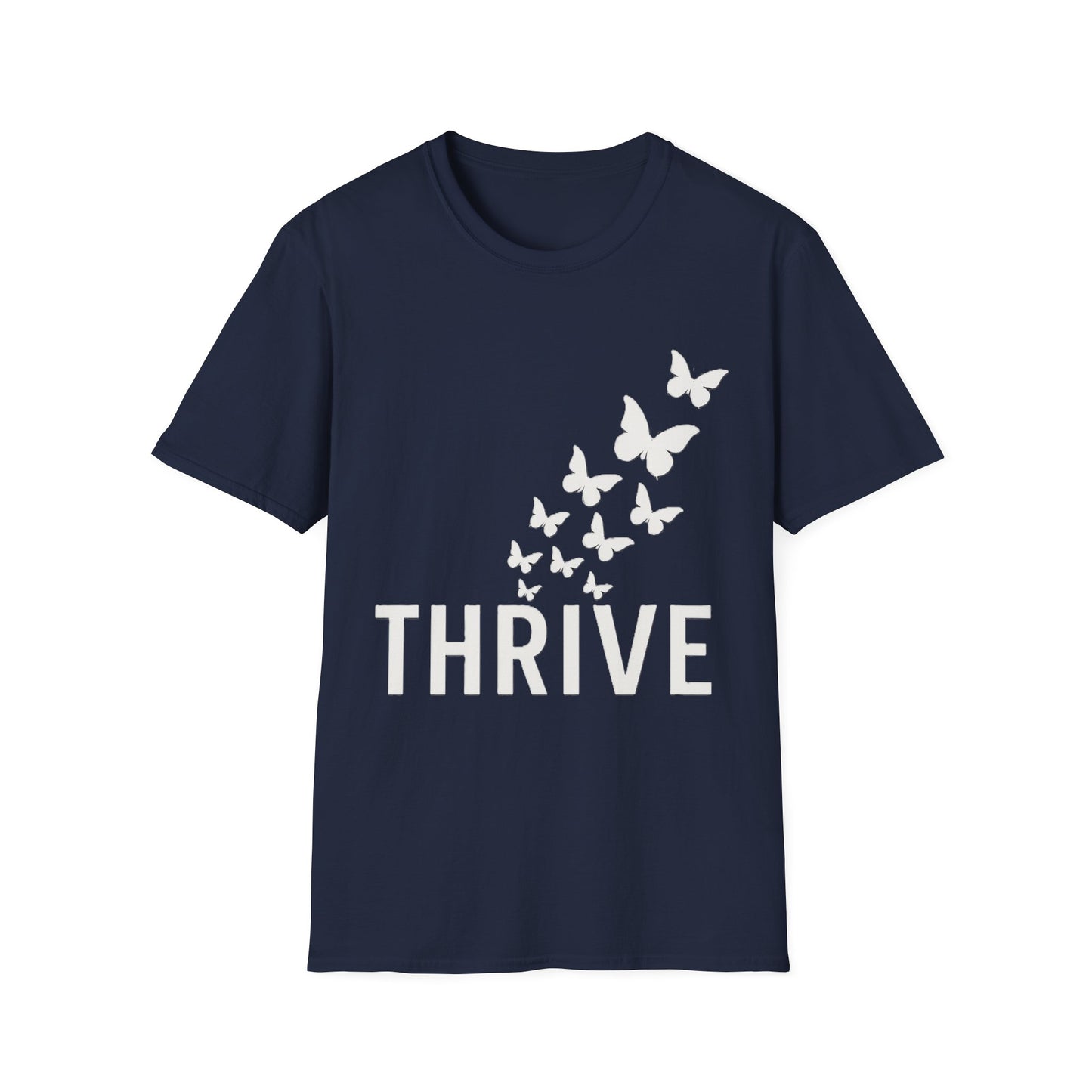 Thrive Butterfly T-Shirt – Empowerment & Growth Design