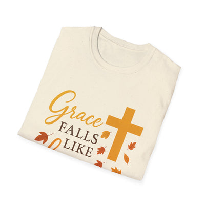 Grace Falls Like Leaves T-Shirt - Soft Unisex Tee