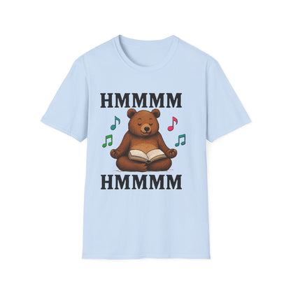 Meditating Bear Reading T-Shirt | Mindfulness & Book Lover Tee | Zen Yoga Bear Graphic Shirt for Readers