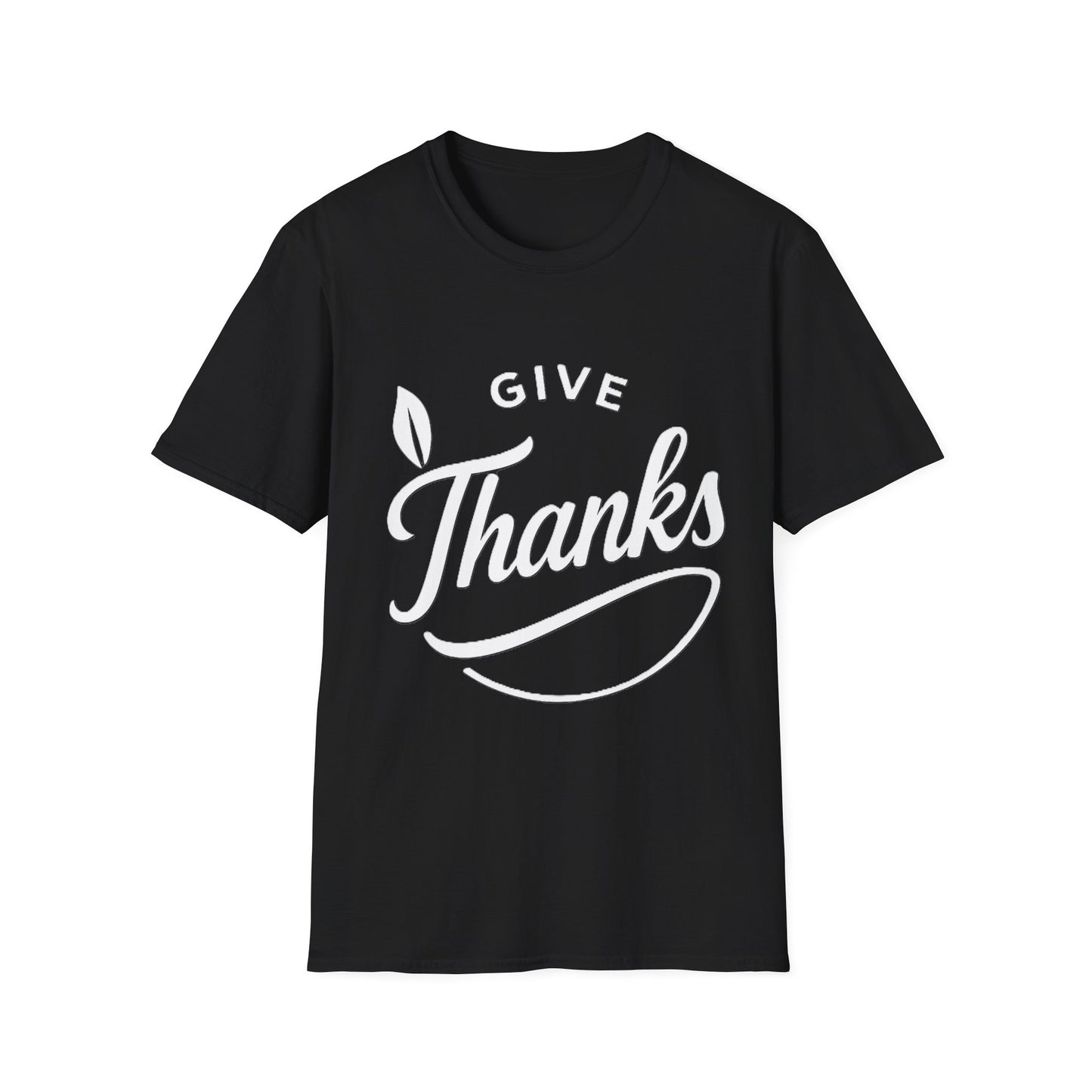 Give Thanks Shirt – Minimalist Thanksgiving Gratitude Graphic T-Shirt
