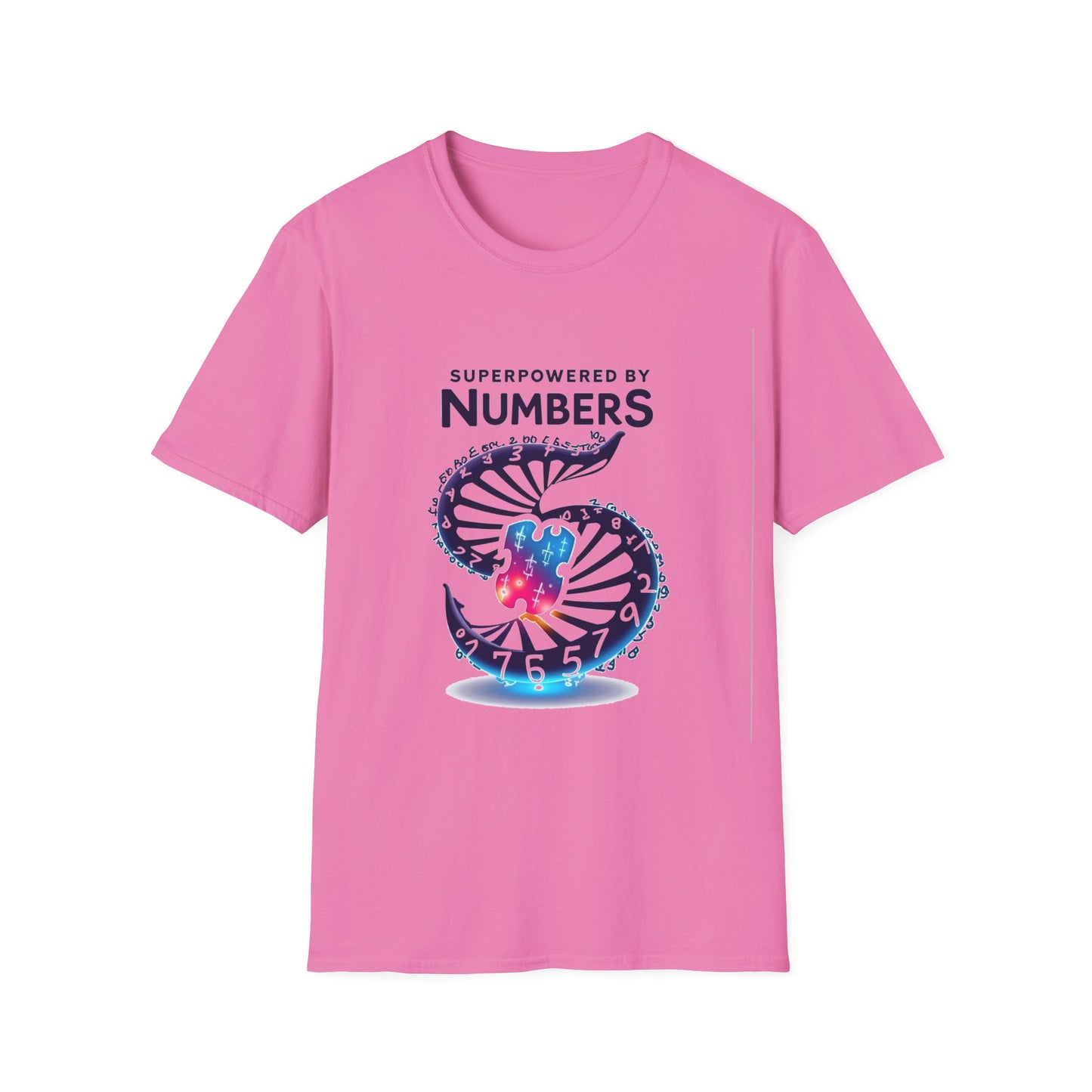 Superpowered by Numbers Graphic T-Shirt – Symbolic Energy Design