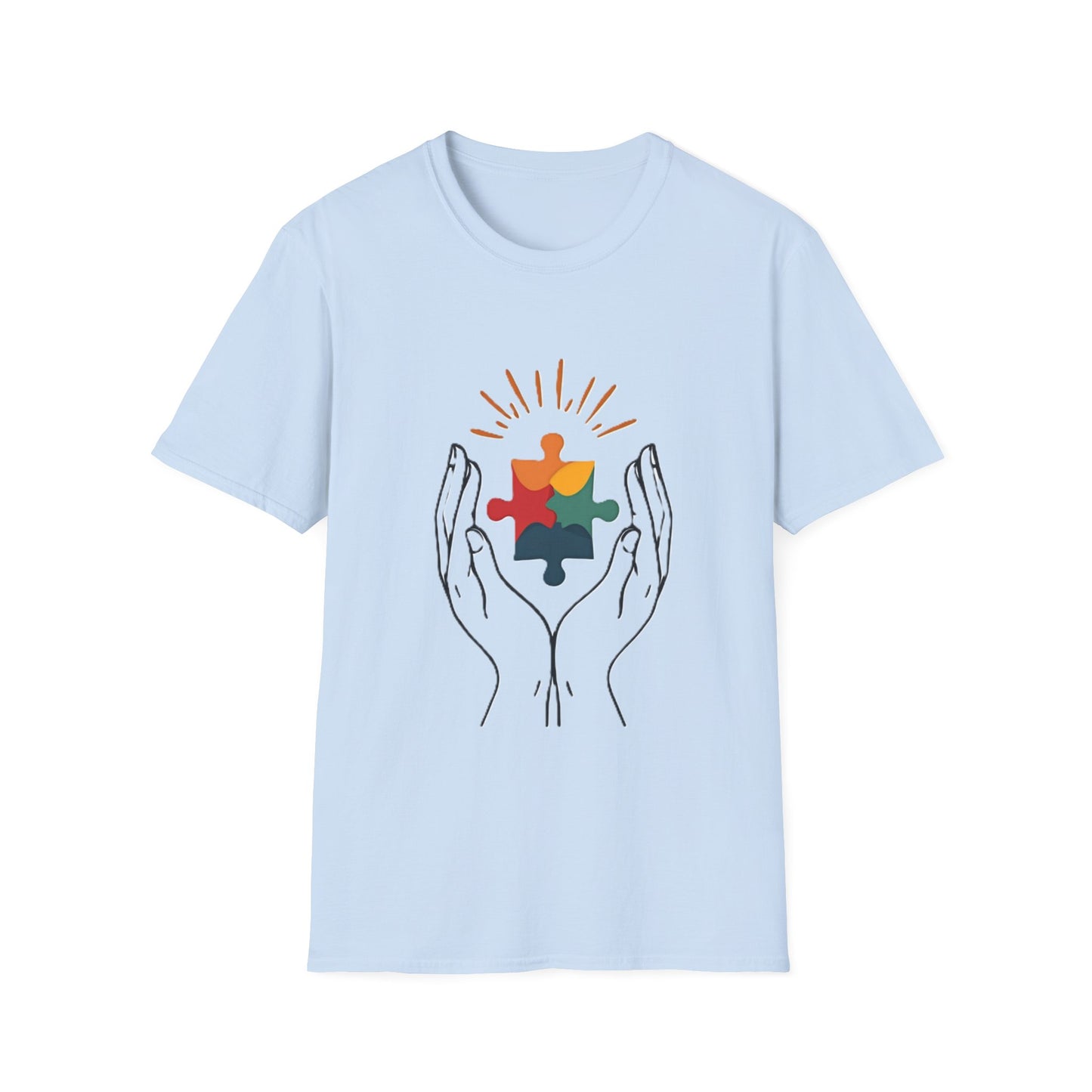 Autism Acceptance Hands of Hope T-Shirt – Neurodiversity Support & Inclusion Tee