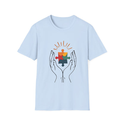 Autism Acceptance Hands of Hope T-Shirt – Neurodiversity Support & Inclusion Tee