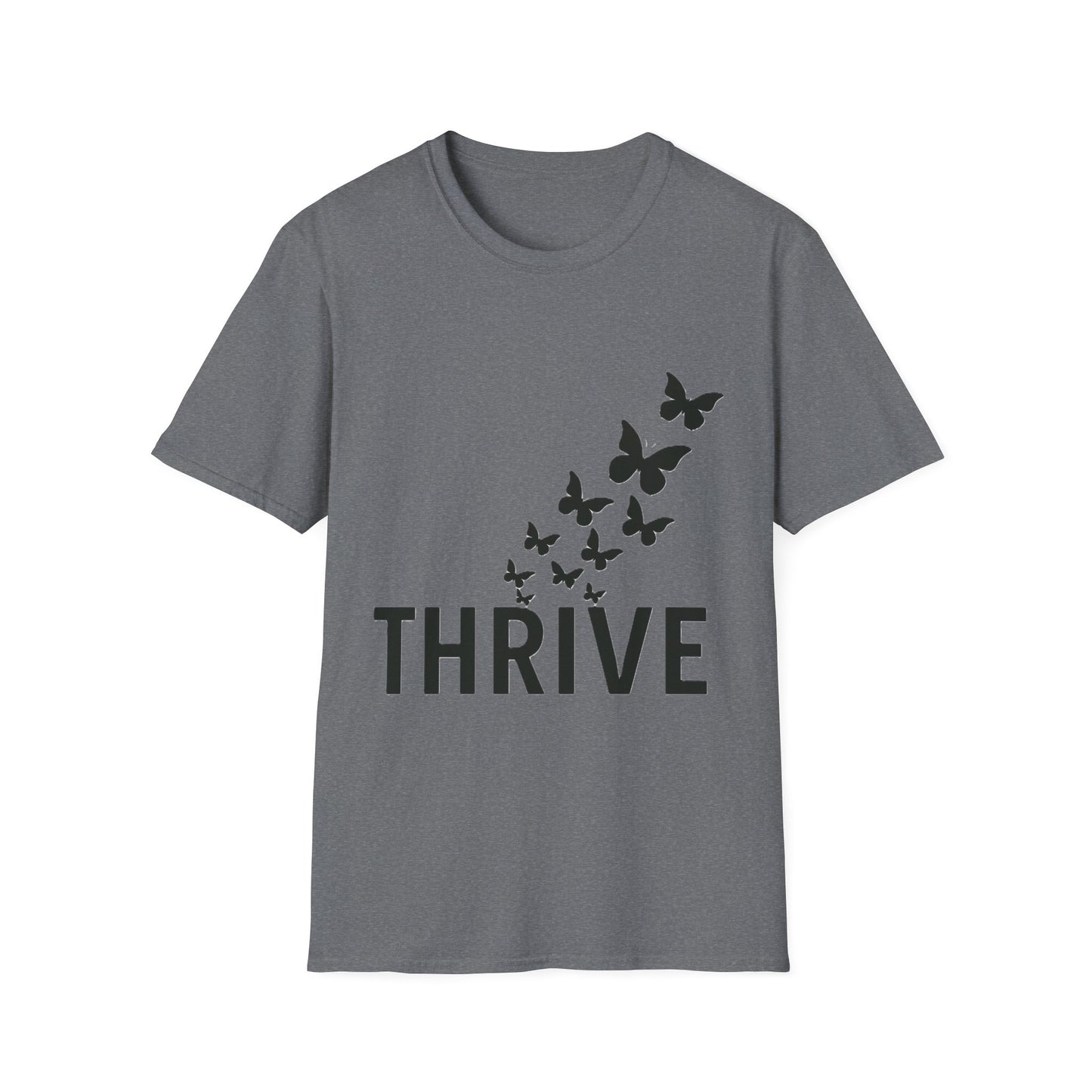 Thrive Butterfly T-Shirt – Empowerment & Growth Design