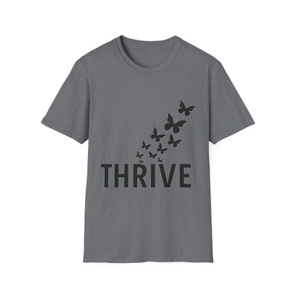 Thrive Butterfly T-Shirt – Empowerment & Growth Design