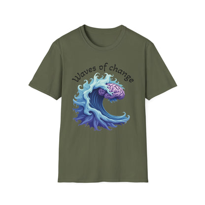 Waves of Change T-Shirt – Mental Health & Personal Growth Graphic Tee