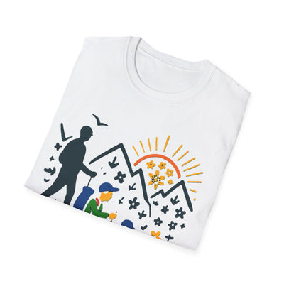 Father And Child Hiking T-Shirt - Soft Unisex Tee