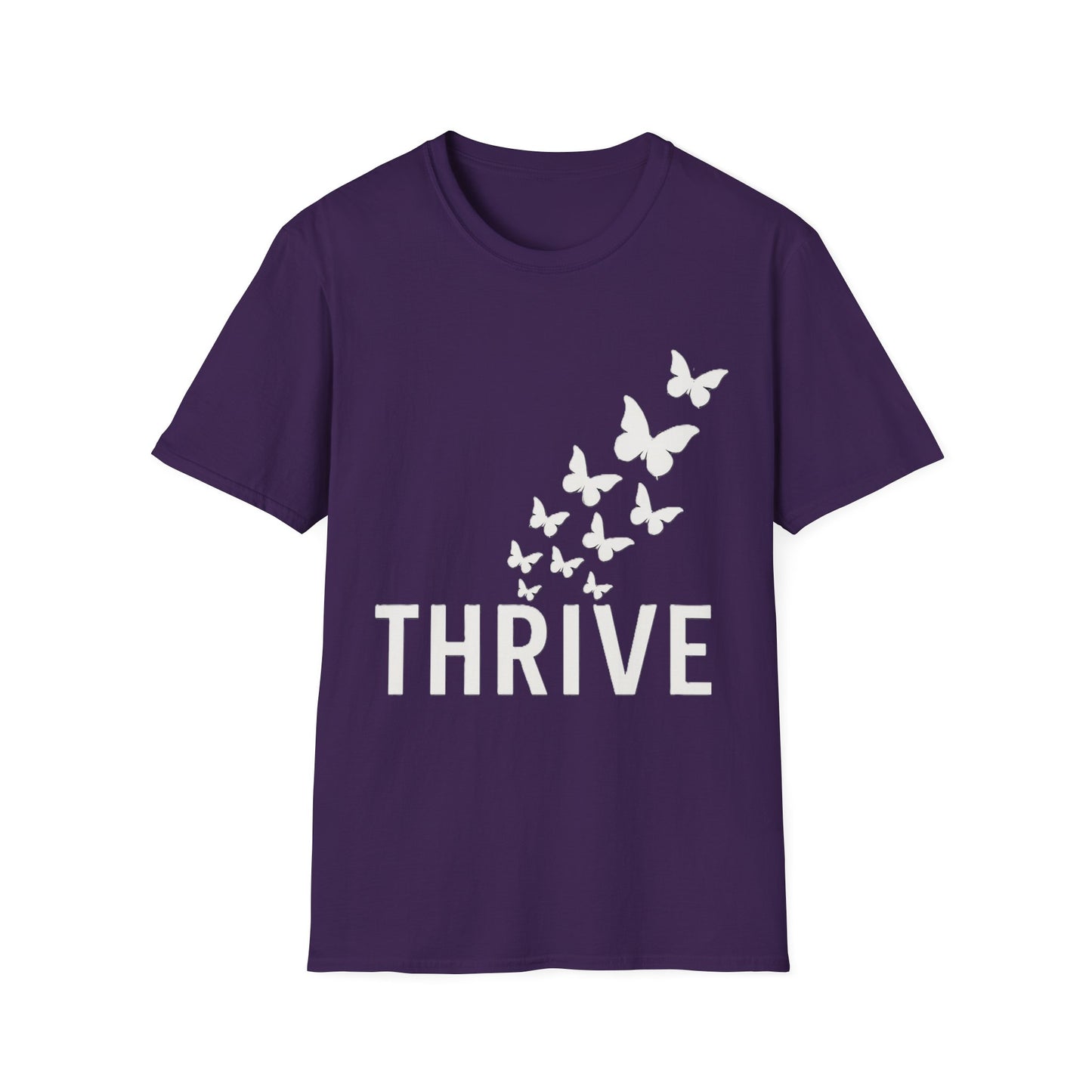 Thrive Butterfly T-Shirt – Empowerment & Growth Design