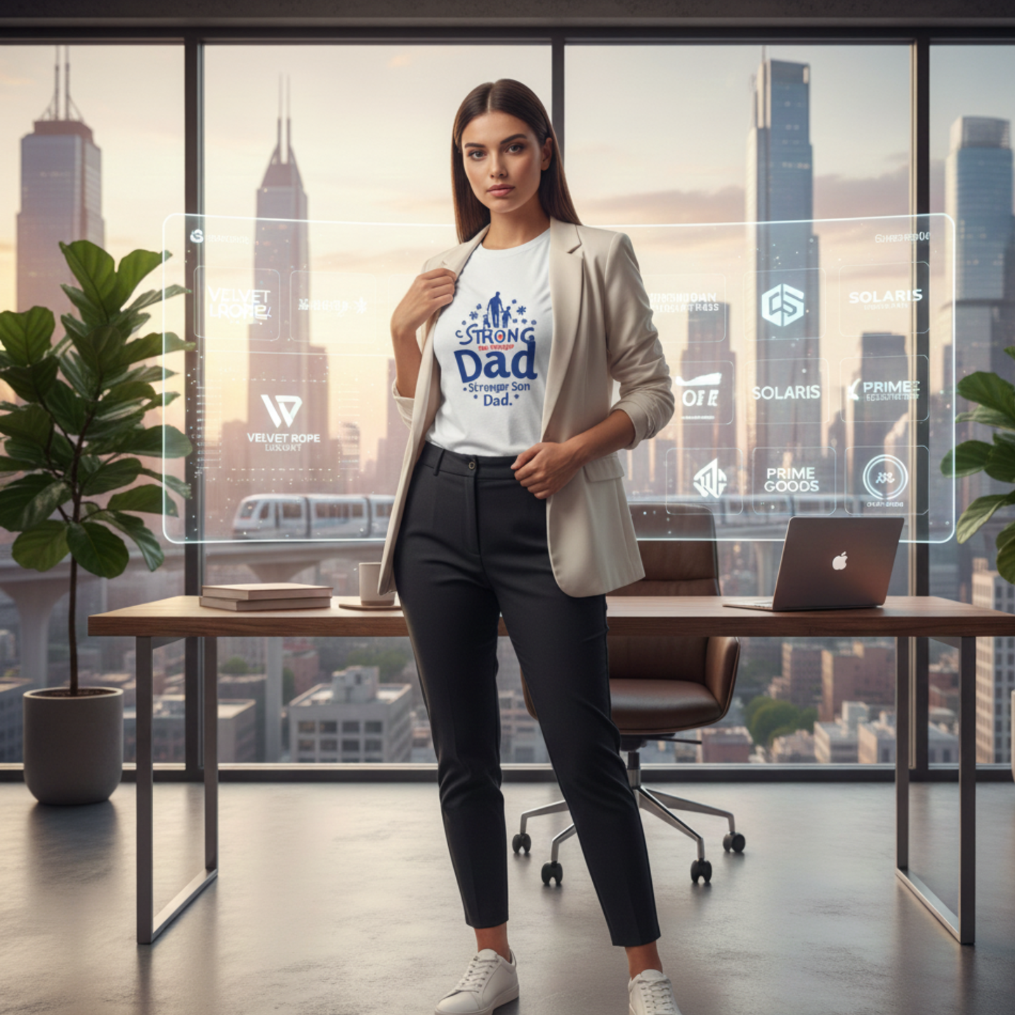 Strong Dad Stronger Son Autism Awareness T-Shirt – Proud Father Support Shirt