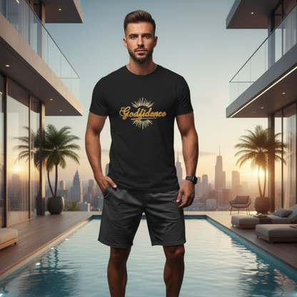 Godfidence Christian T-Shirt – Faith Over Fear Inspirational Christian Tee
