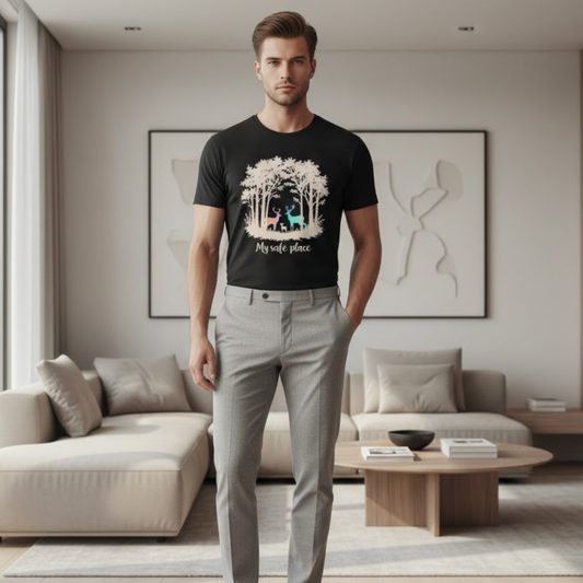 My Safe Place Deer Shirt – Peaceful Forest T-shirt for Nature Lovers
