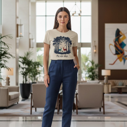 My Safe Place Deer Shirt – Peaceful Forest T-shirt for Nature Lovers