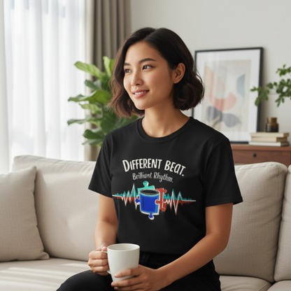 Different Beat, Brilliant Rhythm Shirt – Puzzle Piece Design for Unique Music Lovers