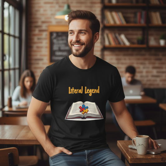 Literal Legend Shirt – Puzzle Piece Design for Autism Advocacy and Pride