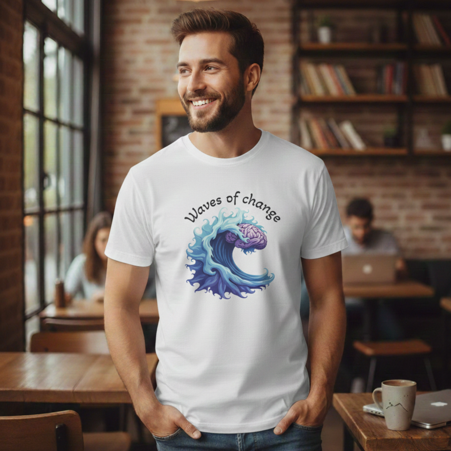 Waves of Change T-Shirt – Mental Health & Personal Growth Graphic Tee