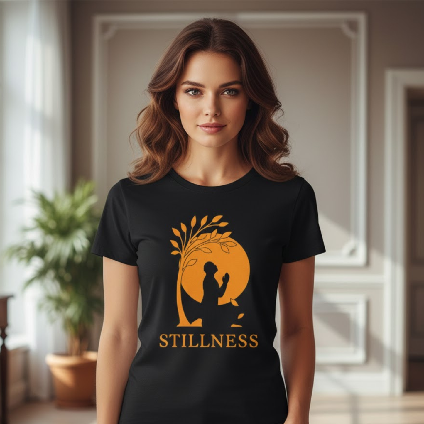 Stillness Christian T-Shirt – Faith, Prayer & Peace-Inspired Minimalist Tee