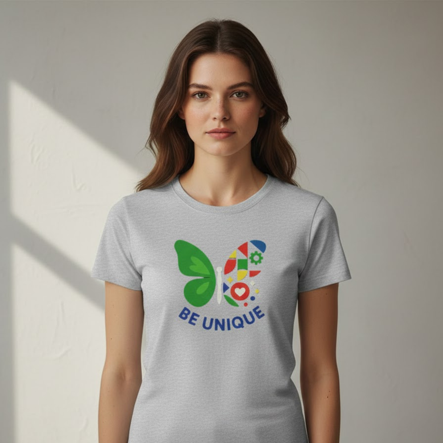 Be Unique Butterfly T-Shirt – Autism Acceptance & Neurodiversity Pride Graphic Tee