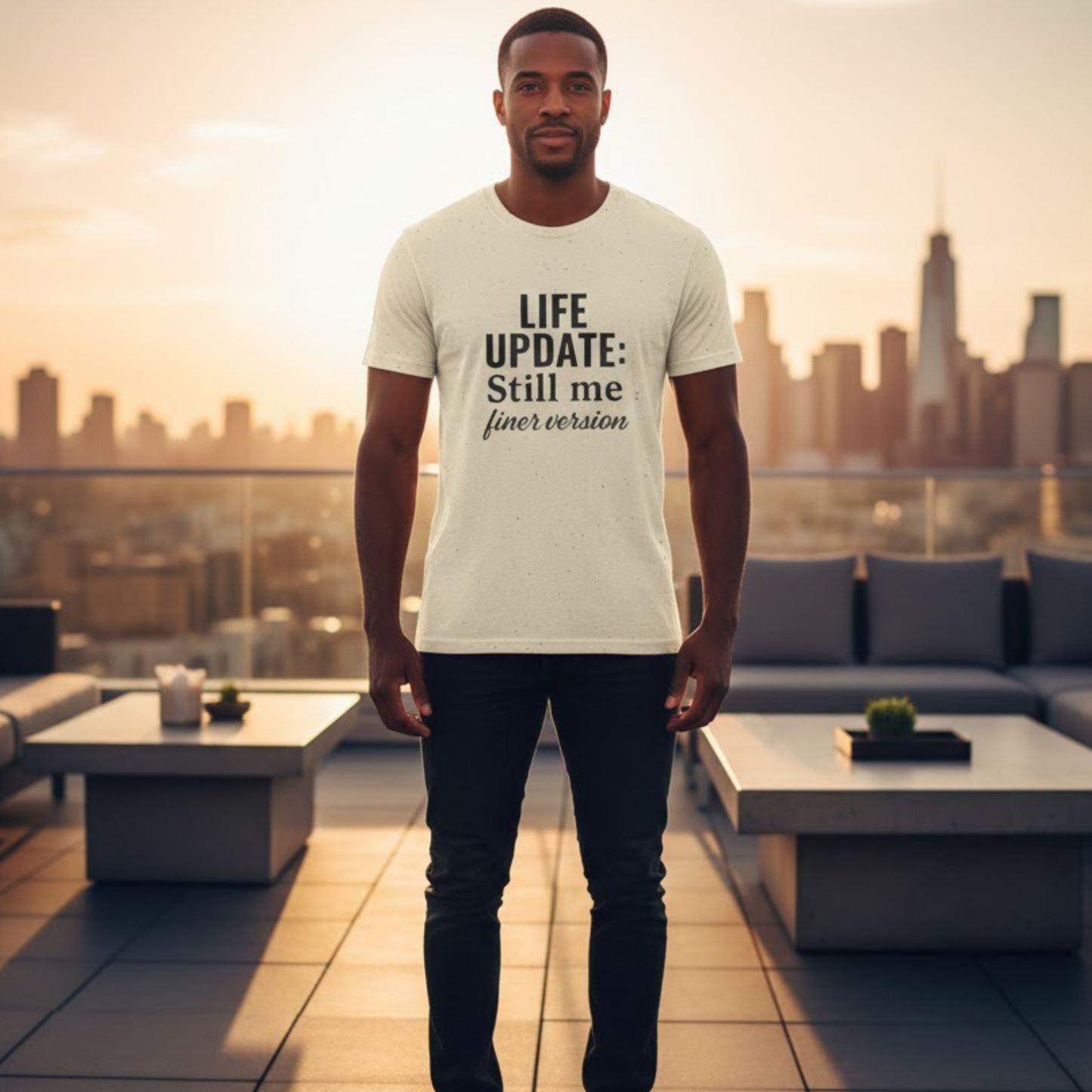 Life Update Still Me T-Shirt – Funny Self Improvement Quote Minimalist Shirt