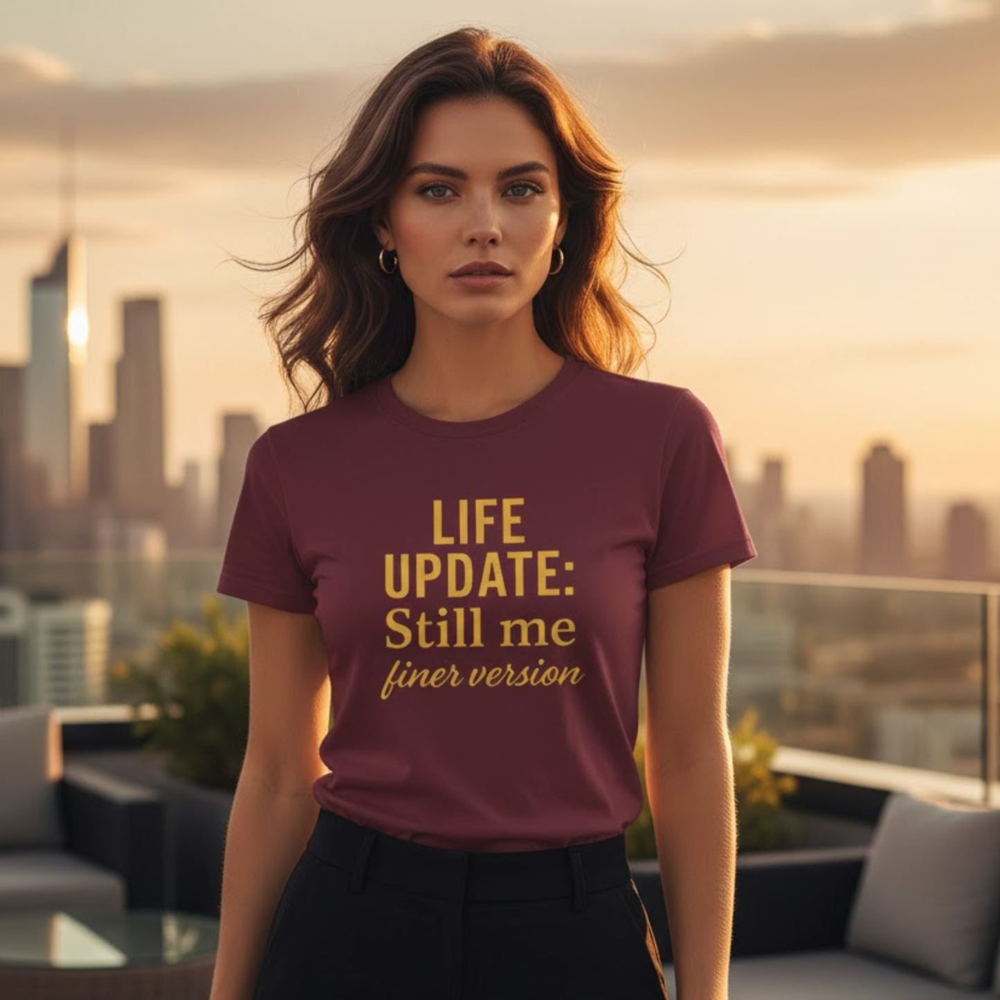 Life Update Still Me T-Shirt – Funny Self Improvement Quote Minimalist Shirt
