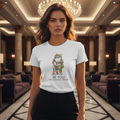 Be You The World Will Adjust T-Shirt – Autism Acceptance Neurodiversity Shirt